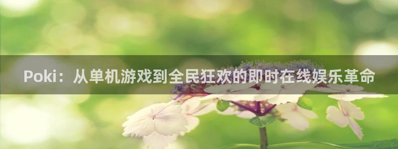 杏耀总代：Poki：从单机游戏到全民狂欢的即时在线娱乐革命