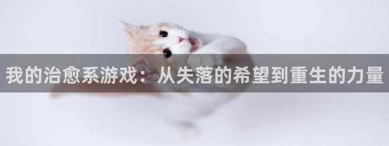 杏耀开户：我的治愈系游戏：从失落的希望到重生的力量